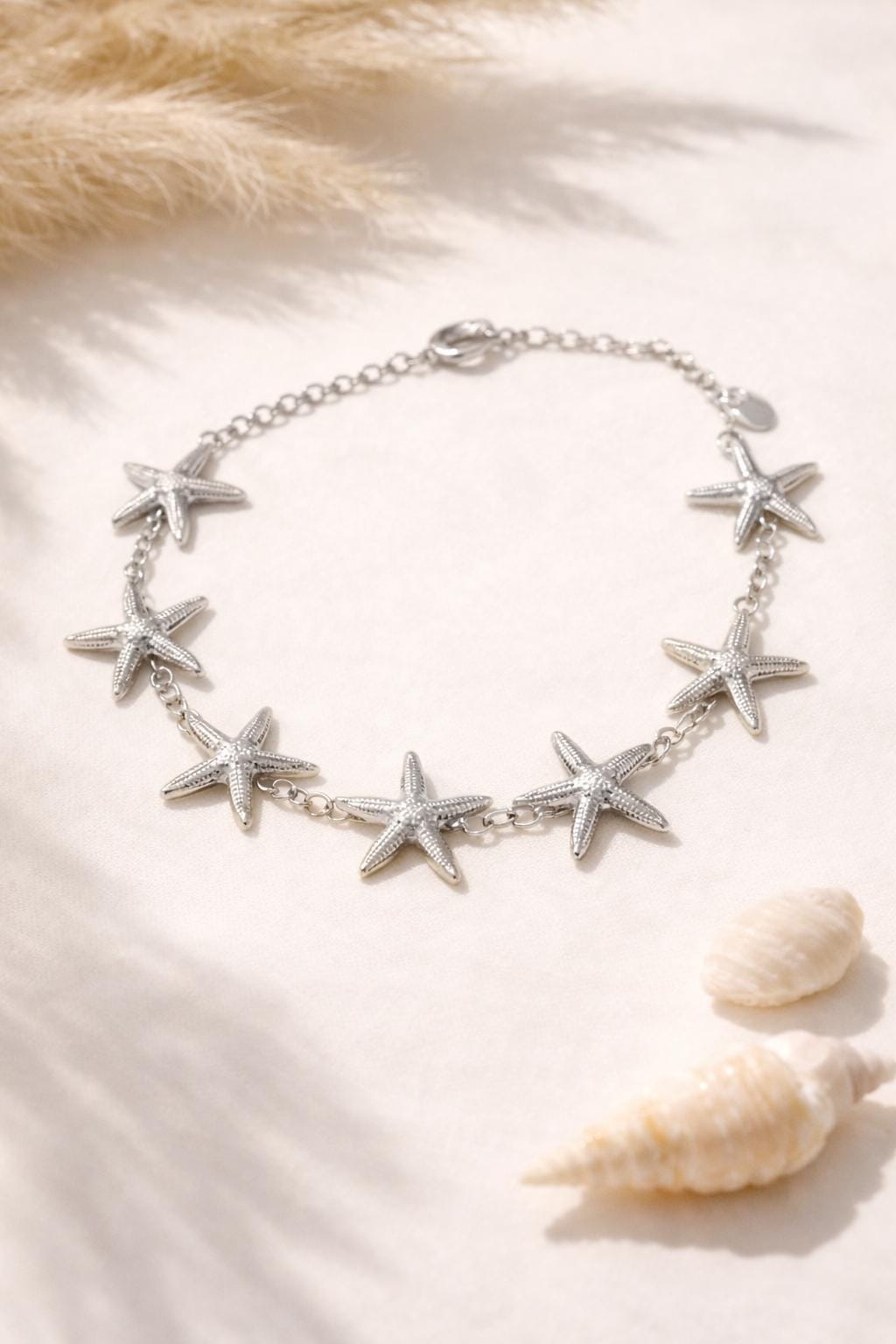 Bracciale con stelle marine in acciaio inox oro o argento | Bracciale mare donna estate | Gioiello estivo minimal