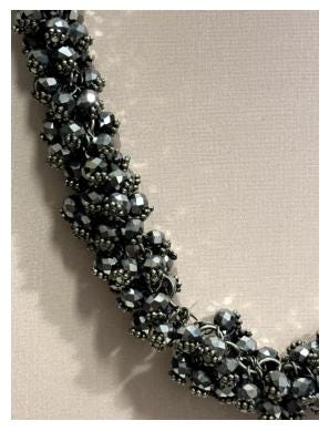 Collana girocollo cristalli grigio antracite | Collana elegante donna luminosa | Gioiello chic moderno