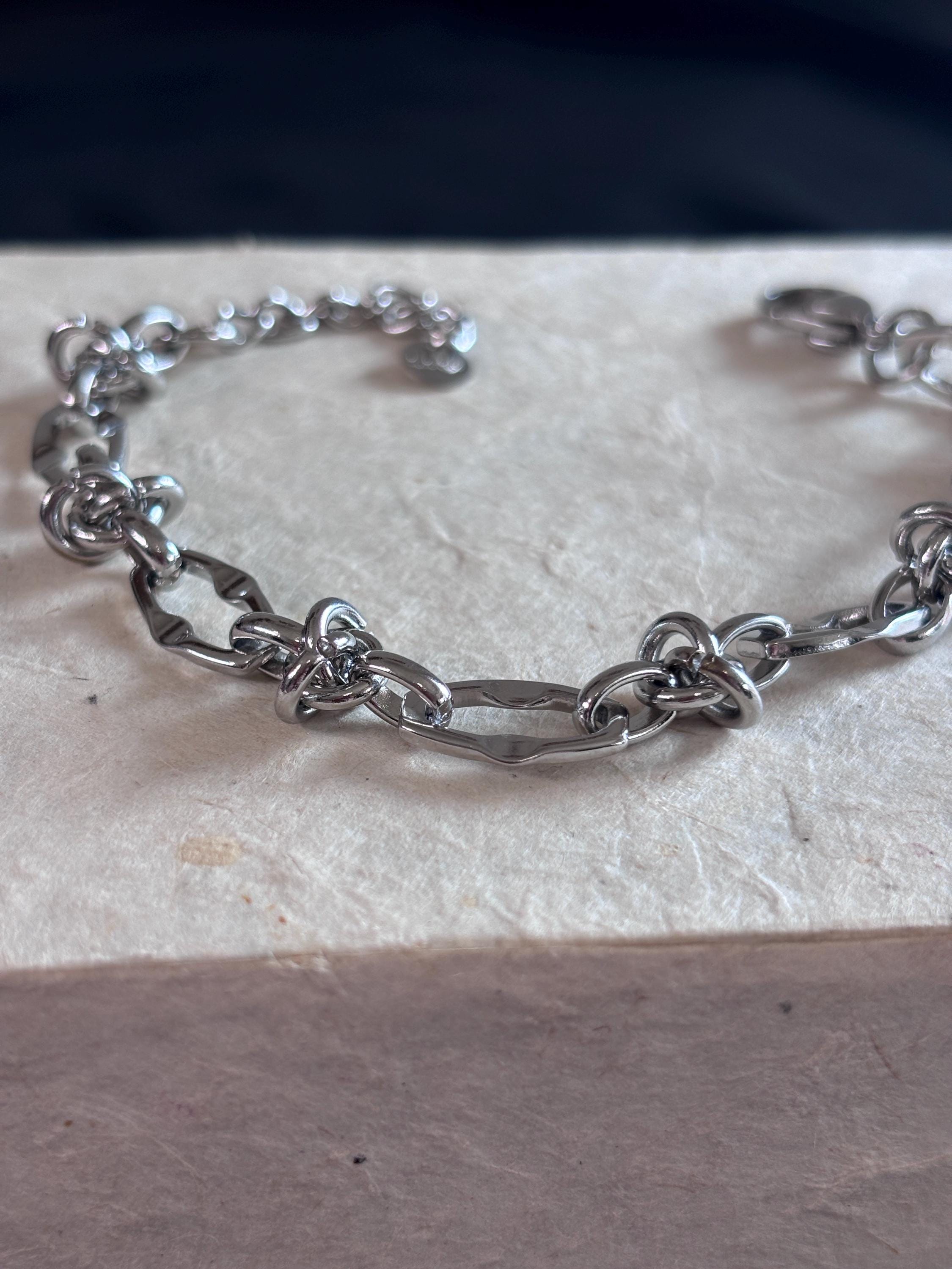 Bracciale uomo in acciaio antiallergico | Catena moderna minimal | Bracciale maschile elegante quotidiano | Idea regalo uomo