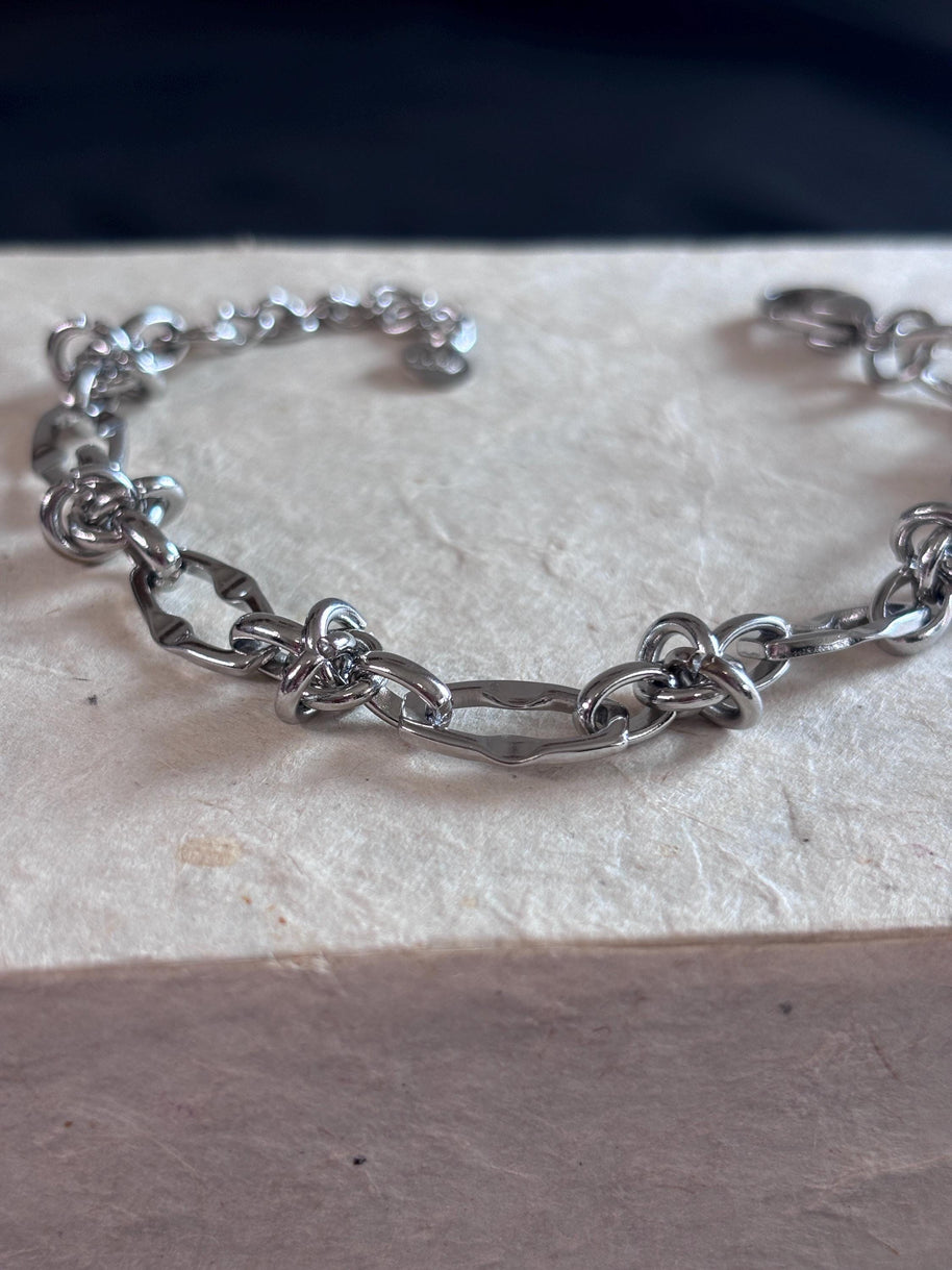 Bracciale uomo in acciaio antiallergico | Catena moderna minimal | Bracciale maschile elegante quotidiano | Idea regalo uomo