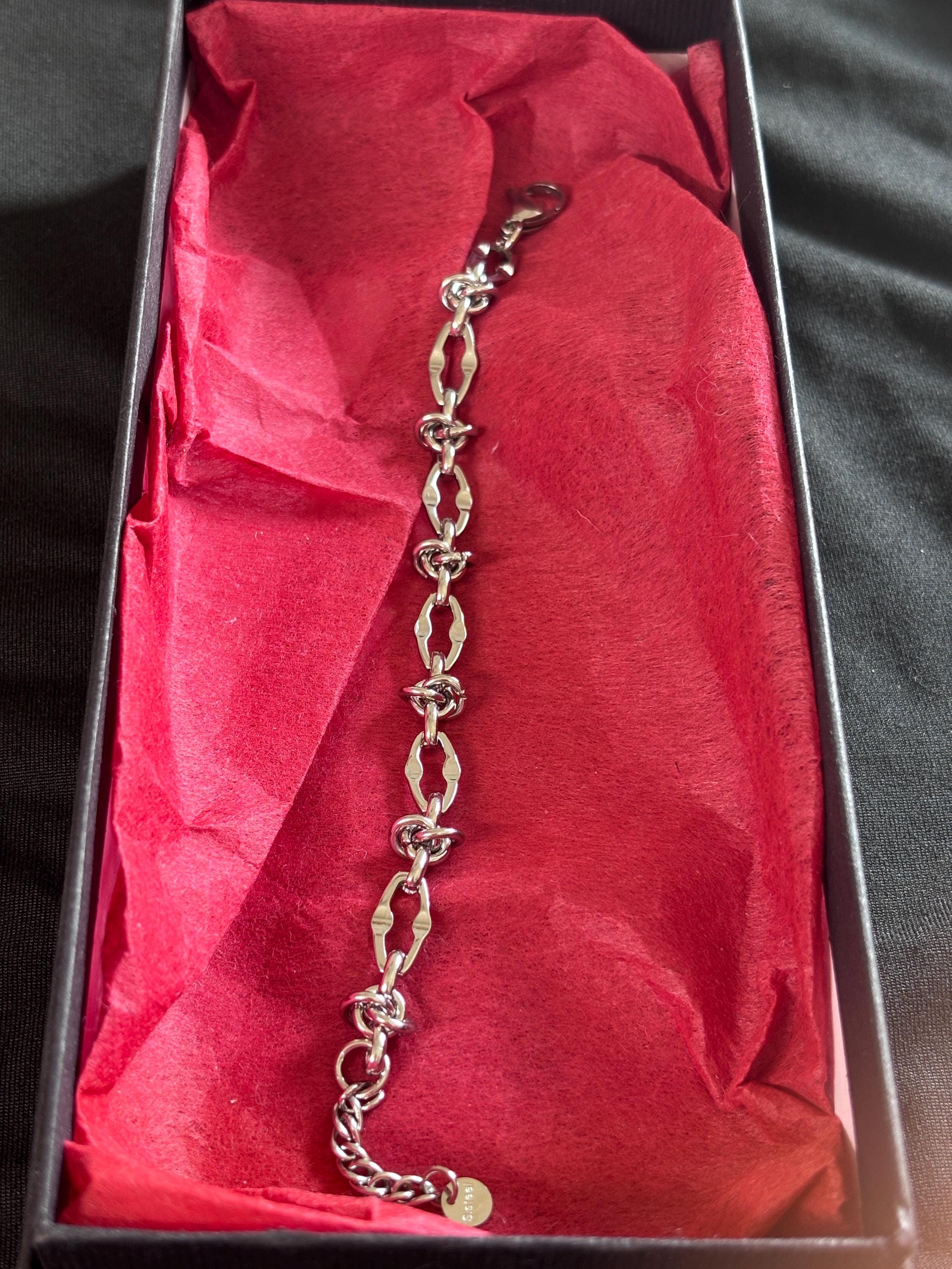Bracciale uomo in acciaio antiallergico | Catena moderna minimal | Bracciale maschile elegante quotidiano | Idea regalo uomo