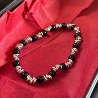 Bracciale uomo pietre naturali e acciaio | Bracciale elasticizzato uomo onice lapislazzuli jasper | Bracciale minimal uomo |Idea regalo uomo