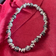 Bracciale uomo pietre naturali e acciaio | Bracciale elasticizzato uomo onice lapislazzuli jasper | Bracciale minimal uomo |Idea regalo uomo