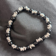 Bracciale uomo pietre naturali e acciaio | Bracciale elasticizzato uomo onice lapislazzuli jasper | Bracciale minimal uomo |Idea regalo uomo