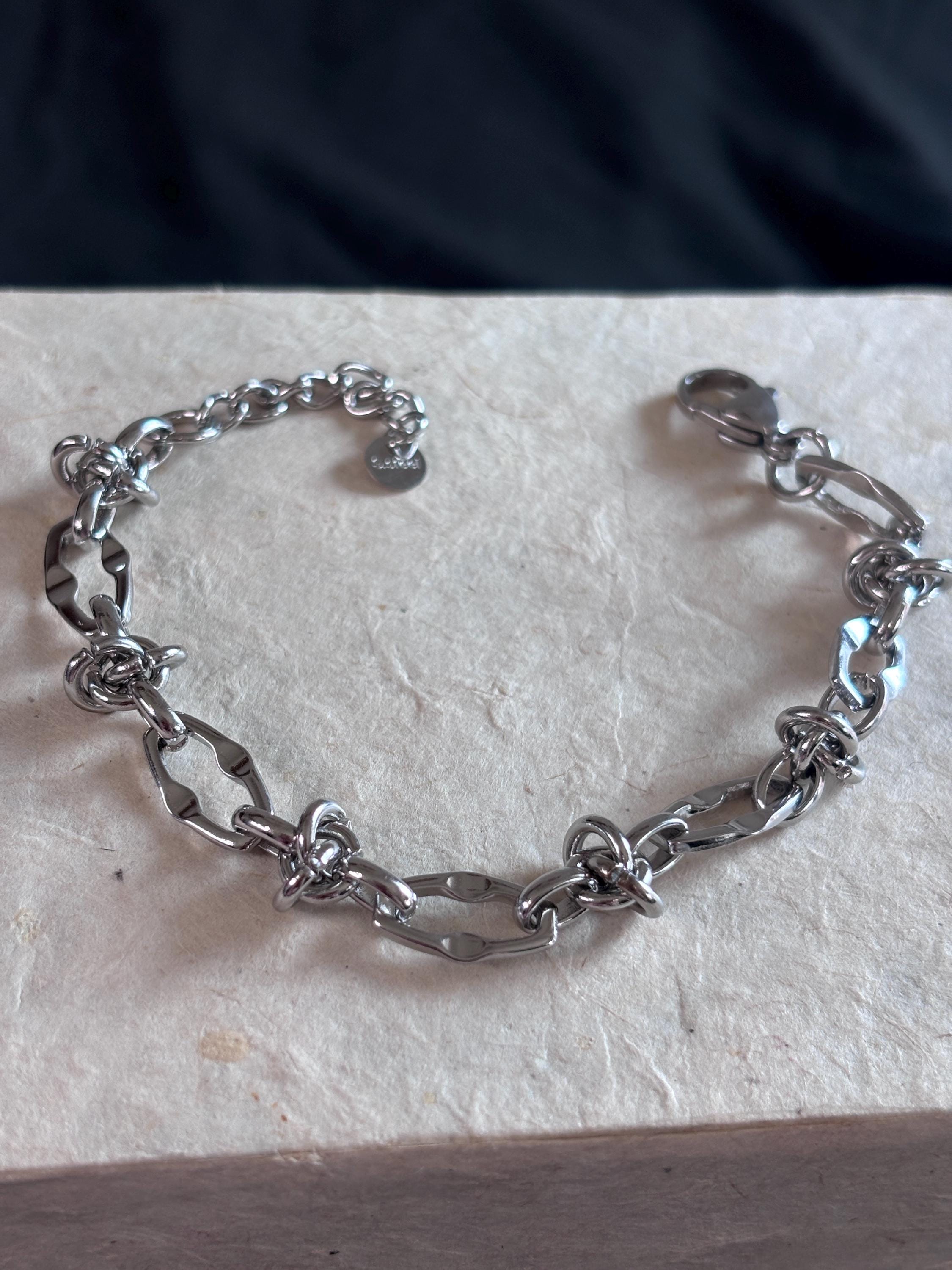 Bracciale uomo in acciaio antiallergico | Catena moderna minimal | Bracciale maschile elegante quotidiano | Idea regalo uomo