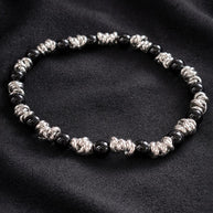 Bracciale uomo pietre naturali e acciaio | Bracciale elasticizzato uomo onice lapislazzuli jasper | Bracciale minimal uomo |Idea regalo uomo