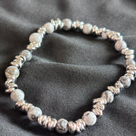 Bracciale uomo pietre naturali e acciaio | Bracciale elasticizzato uomo onice lapislazzuli jasper | Bracciale minimal uomo |Idea regalo uomo